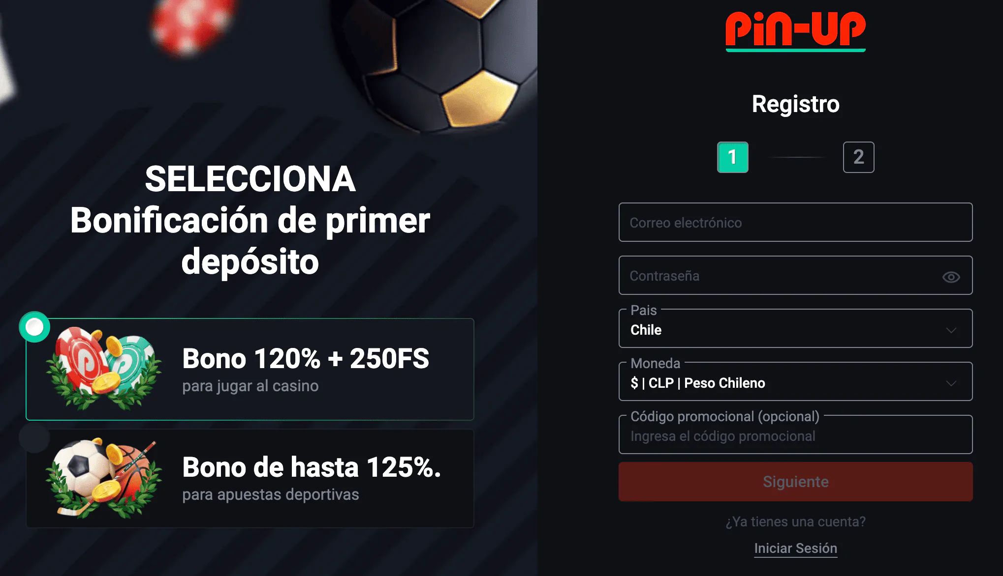 registro del casino pin-up